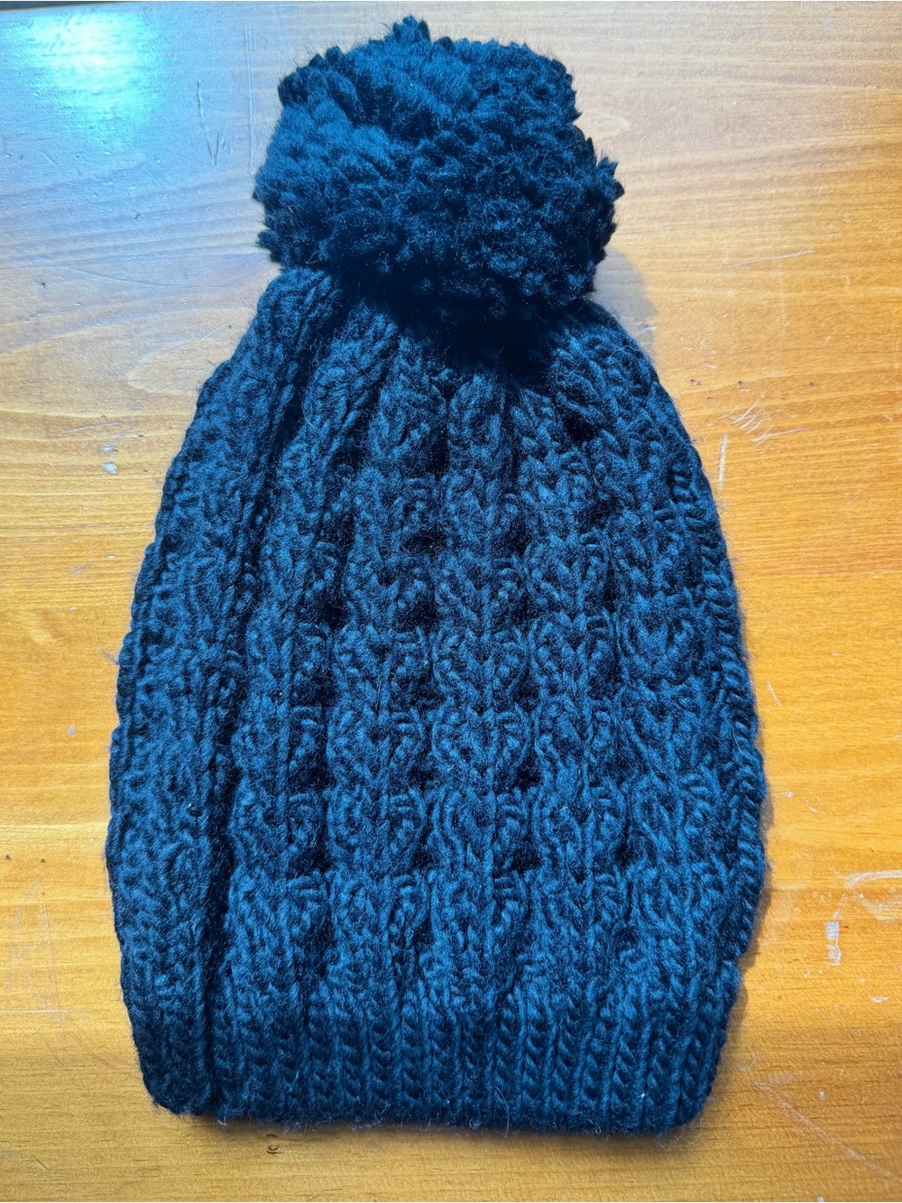Treasure & Bond Chunky Knit Pom Cable Beanie